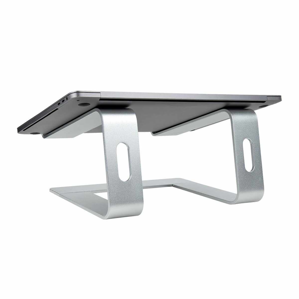 folie 7 von 11, vergrößern, schreibtisch laptophalter, laptophalterung/laptop ablage/erhöhung bis 5kg tragkraft, notebook ablage/laptop riser für macbook air/pro, dell xps, lenovo, aluminium (laptop-stand-silver)