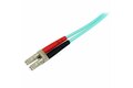 folie 2 von 2, vergrößern, 10 m om3 lwl patchkabel - zipcord multimode-glasfaserkabel lc/upc auf lc - vollduplex 50/125µm sfp/optisches kabel - 100g optical lichtleiterkabel - lszh lichtwellenleiter (a50fblclc10)