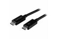 folie 1 von 4, vergrößern, 1m passives thunderbolt 3 kabel, 20gbps, 100w pd, 4k video, thunderbolt kabel, kompatibel mit usb4/dp alt mode, thunderbolt 4, usb 3.2/typ-c (tblt3mm1m)