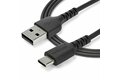 folie 4 von 4, vergrößern, 2m usb-a auf usb-c ladekabel - dauerhaftes usb 2.0 auf usb typ-c datenübertragungs- und schnellladekabel - robuster tpe-mantel aramidfaser, m/m, 3a - schwarz (rusb2ac2mb)