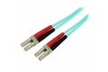 folie 1 von 2, vergrößern, 10 m om3 lwl patchkabel - zipcord multimode-glasfaserkabel lc/upc auf lc - vollduplex 50/125µm sfp/optisches kabel - 100g optical lichtleiterkabel - lszh lichtwellenleiter (a50fblclc10)