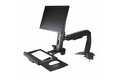 folie 4 von 4, vergrößern, sitz-steh monitorarm - verstellbarer sitz-steh arbeitsplatz monitorarm für ein einzelnes 27" vesa display - ergonomischer gelenk stehpult konverter mit tastaturablage (armstscp1)