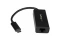 folie 1 von 3, vergrößern, usb-c auf gigabit ethernet adapter - schwarz - thunderbolt 3 kompatibel - windows & mac - rj45 lan netzwerkkonverter (us1gc30b)