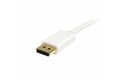 folie 3 von 3, vergrößern, 1m mini displayport auf displayport 1.2 kabel - 4k x 2k uhd mini displayport auf displayport adapter kabel - mini dp auf dp monitorkabel - mdp auf dp konverterkabel (mdp2dpmm1mw)