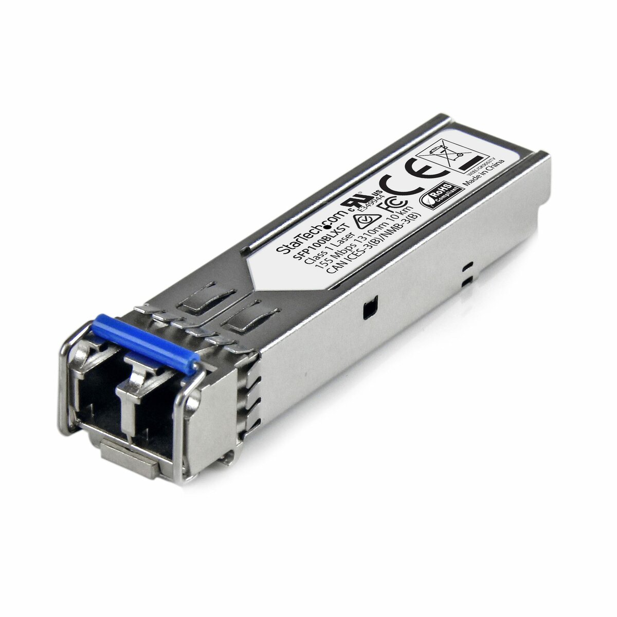folie 1 von 4, vergrößern, 100base-lx - 100 mbit/s transceiver - lc fiber - msa konform - 10 km - 100 mbit/s sfp modul - single mode sfp (sfp100blxst)