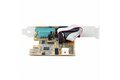 folie 4 von 13, vergrößern, 2 port pci express serielle schnittstellenkarte, pcie auf rs232 (db9) karte, serielle adapter karte / erweiterungskarte, 16c1050 uart, com retention, windows/linux (21050-pc-serial-card)