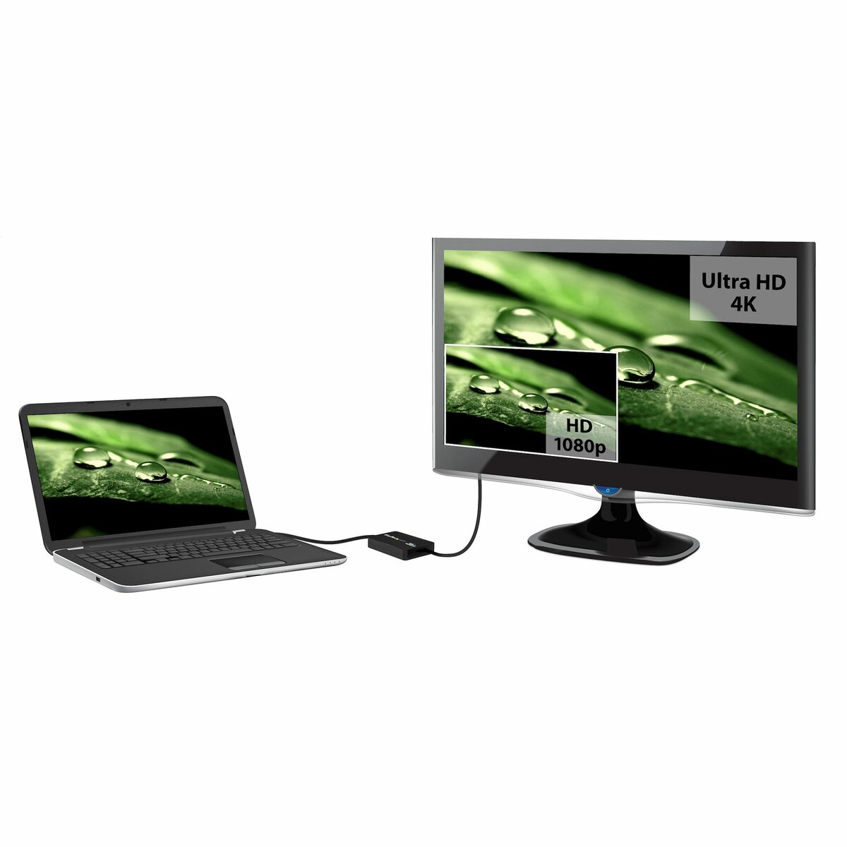 folie 5 von 7, vergrößern, usb 3.0 auf hdmi adapter - 4k 30hz ultra hd - displaylink zertifiziert - usb-a auf hdmi display adapter konverter für monitor - externe monitor grafikkarte - mac & windows (usb32hd4k)