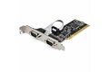 folie 1 von 4, vergrößern, rs232 pci karte - pci auf 2 serielle port-karte - pci 2-port db9 serielle controller-karte rs232 - schnittstellenkarte - pci expansion - erweiterungskarte für desktops (pci2s1p2)