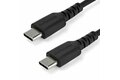 folie 1 von 3, vergrößern, 2m usb-c ladekabel - langlebiges usb 2.0 typ c zu usb c datenübertragungs-/schnellladekabel - tpe mantel aramidfaser m/m 60w schwarz - samsung s10 s20 ipad pro ms surface (rusb2ac2mb) (rusb2cc2mb)