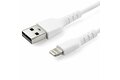 folie 1 von 5, vergrößern, 2m usb-a auf lightning-kabel - hochbelastbare, robuste aramidfaser - usb typ-a auf lightningkabel - lade-/synchronisationskabel - apple mfi-zertifiziert ipad/iphone 12 - weiß (rusbltmm2m)