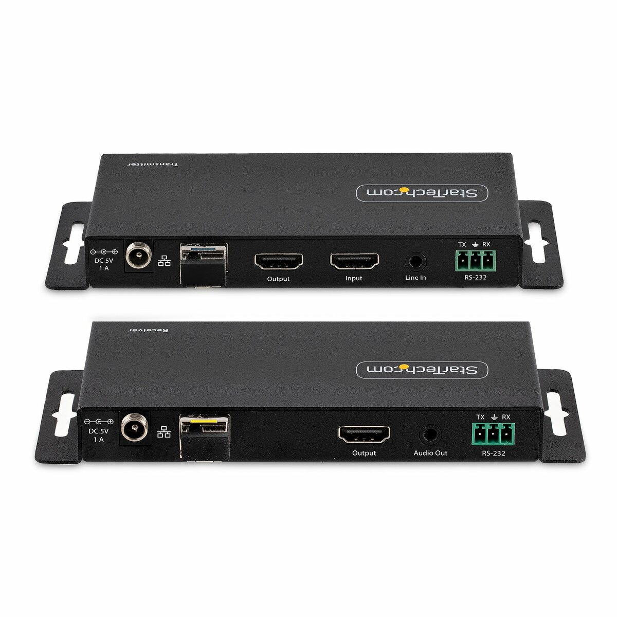 folie 3 von 6, vergrößern, 4k hdmi glasfaser extender kit, 4k 60hz bis 1km (sm)/300m (mm) lc lwl, hdr, hdcp, audio/rs232/ir extender, lwl hdmi verlängerung/konverter, hdmi receiver/transmitter (st121hd20fxa2)