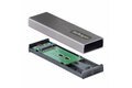 folie 2 von 12, vergrößern, usb-c m.2 externes gehäuse für nvme und sata m.2 - usb-c/usb-a auf m.2 nvme/sata ssd - 10gbit/s, m/b+m key - 2230/2242/2260/2280 - aluminiumgehäuse - werkzeuglos (m2-usb-c-nvme-sata)