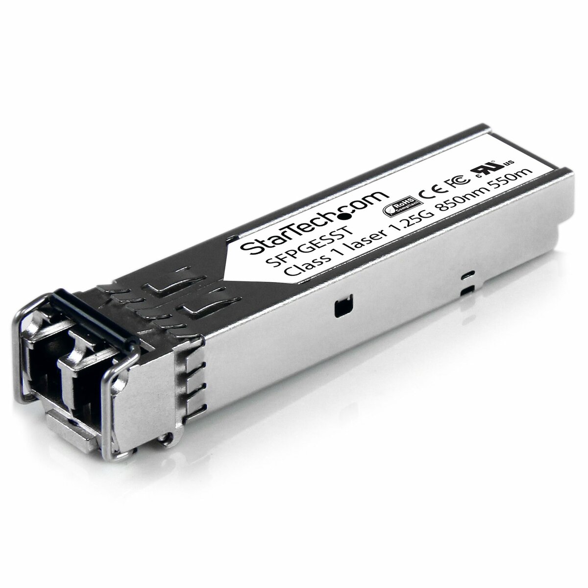 folie 1 von 7, vergrößern, cisco kompatibles gigabit sfp transceiver modul mm lc - mini-gbic bis 550m - glasfaser transciever ddm 850nm - 1000base-sx (sfpgesst)