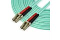 folie 3 von 4, vergrößern, 10 m lc/upc auf lc/upc om4 multimode glasfaserkabel, 50/125µm lommf/vcsel zipcord lwl, 100g netzwerke, low insertion loss, lszh lwl patchkabel (450fblclc10)
