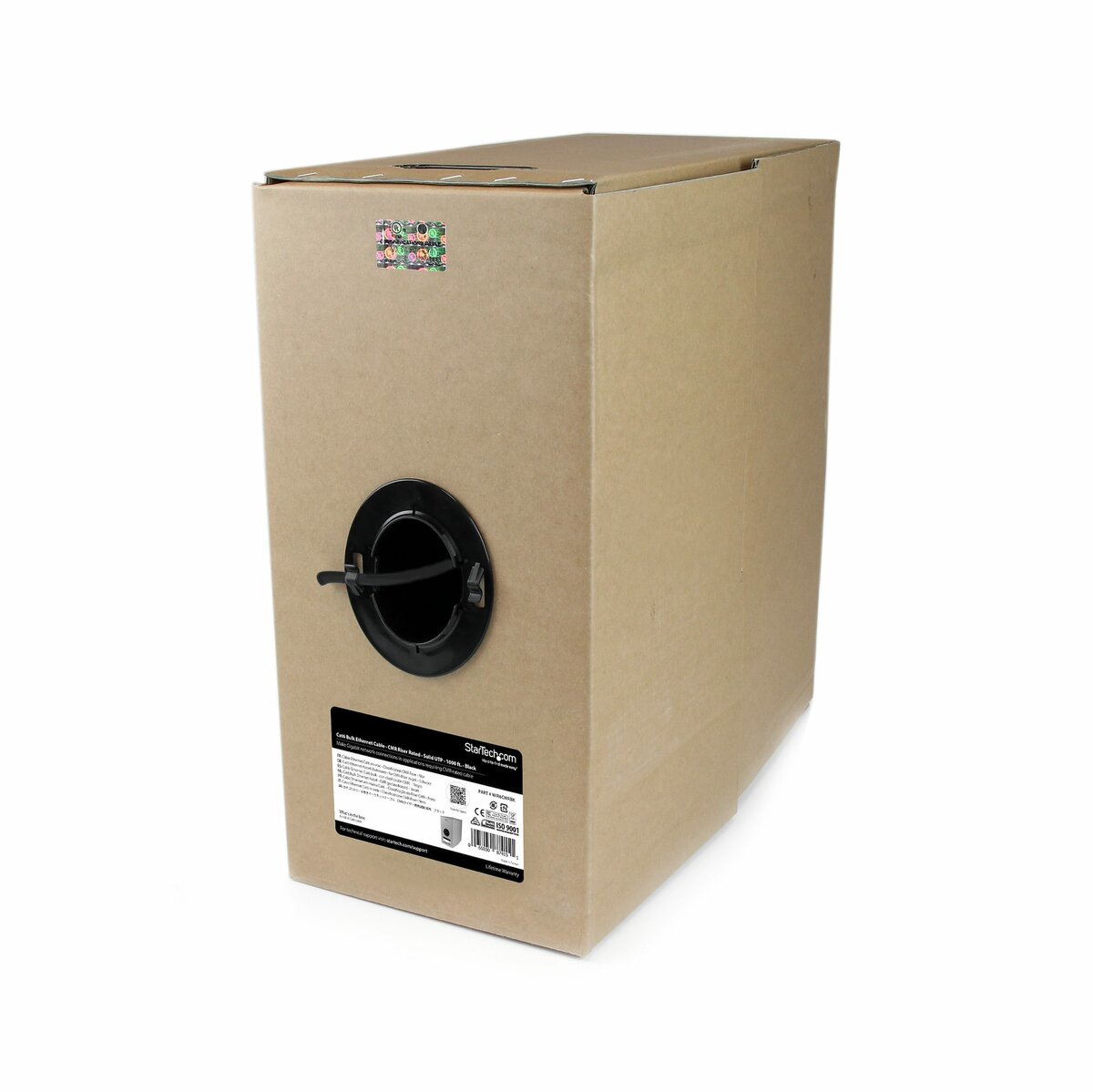 Cat6 Cable 1000 ft Black Bulk Cat 6 Cable CMR