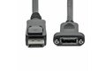 folie 5 von 5, vergrößern, 91cm displayport kabel für panelmontage - 4k x 2k - displayport 1.2 verlängerungskabel stecker auf buchse - dp video extender kabel mit dp buchse(panelmontage) - dp monitorkabel