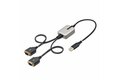 folie 1 von 8, vergrößern, 60cm 2-port usb auf seriell adapter, com-retention,ftdi, usb-a zu db9 rs232 kabel, wechselbare schrauben/muttern (2p1ffc-usb-serial)