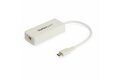 folie 1 von 4, vergrößern, usb-c auf gigabit ethernet adapter mit usb-a port - 1gbit/s nic usb 3.0/usb 3.1 typ-c netzwerkadapter - usb-c/tb3 kompatibler 1gbe nic - windows, macos, chromebook - weiß (us1gc301auw)