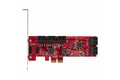 folie 6 von 9, vergrößern, pcie sata controller karte - 10 port sata 3 erweiterungskarte/kontroller - 6gbit/s - full- und low-profile blende - pci express festplatten kontroller/adapter (10p6g-pcie-sata-card)