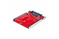 folie 2 von 8, vergrößern, m.2 auf u.3 adapter für m.2 nvme ssds, pcie m.2 laufwerk zu 2,5 zoll u.3 (sff-ta-1001) host-adapter/konverter, m.2 ssd nvme gehäuse mit u3 anschluss, taa-konform (1m25-u3-m2-adapter)