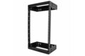 folie 1 von 4, vergrößern, 2-pfosten 18he heavy-duty wandmontage netzwerk-rack, 19" open frame server rack mit einstellbarer tiefe, wandmontage rack