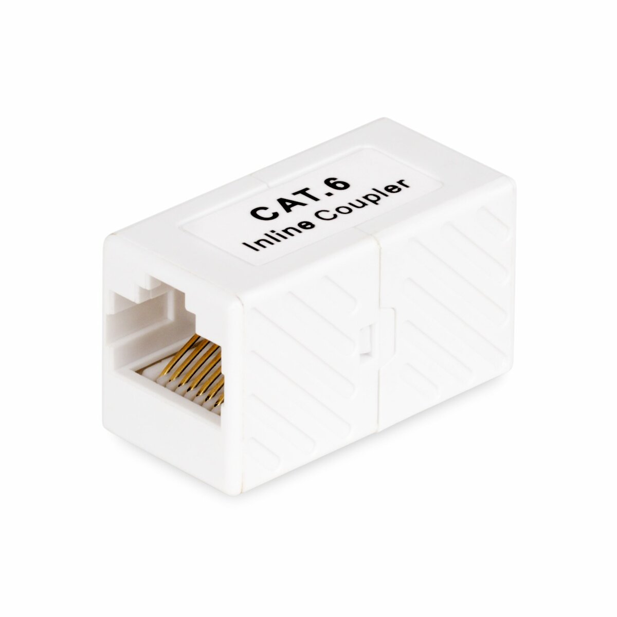 folie 1 von 5, vergrößern, rj45 kupplung 5er-pack, inline cat6 kupplung, lankabel verlängerung t568 stecker (f/f), lan kabel verbinder (in-cat6-coupler-u5)