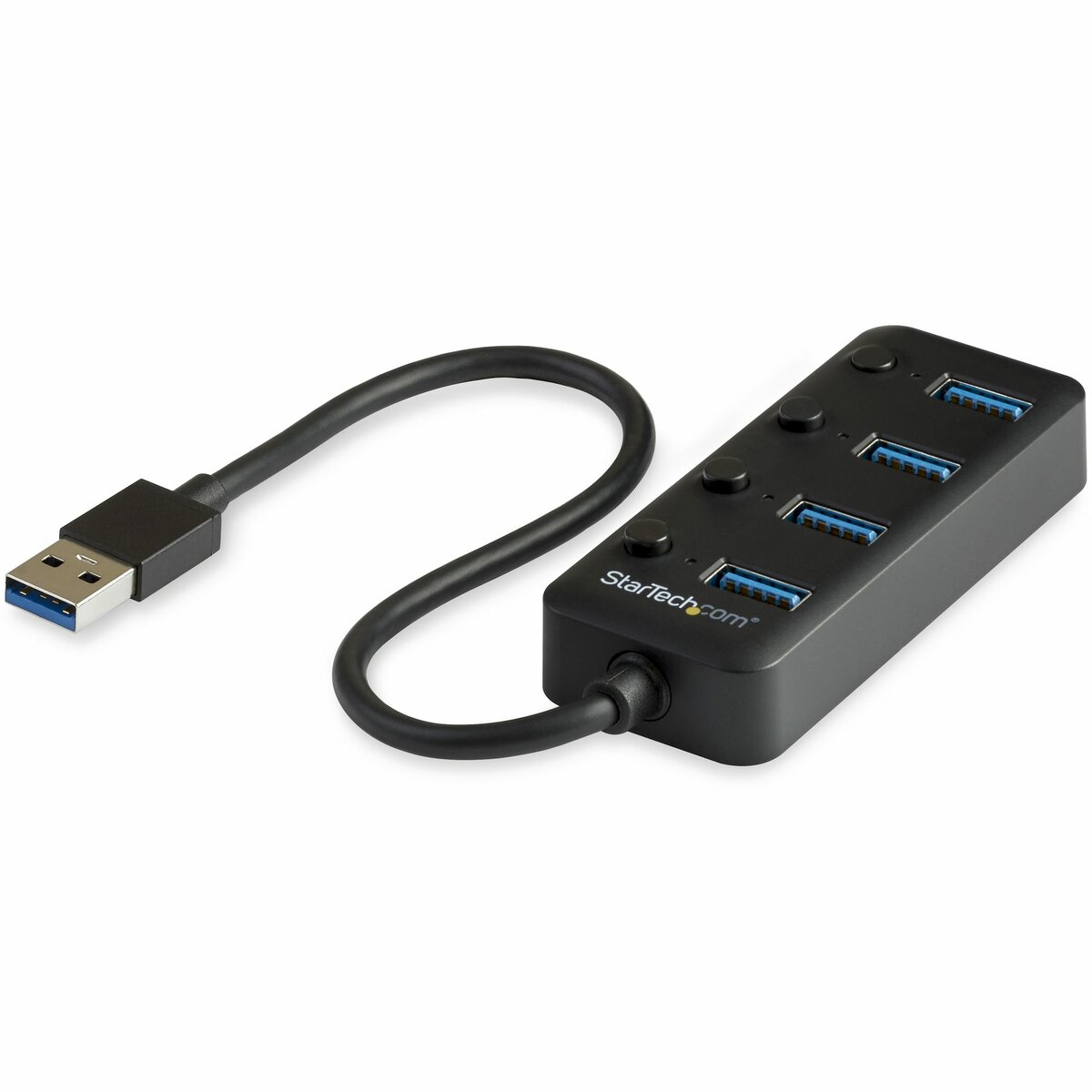 StarTech.com 4 Port USB C Hub, USB-C to 4x USB 3.0 Type-A Ports with  Individual On/Off Port Switches, SuperSpeed 5Gbps USB 3.1/3.2 Gen 1, USB  Bus Powered, Portable, 10 Attached Cable 
