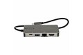 folie 3 von 5, vergrößern, usb-c multiport adapter - usb-c auf 4k 30hz hdmi oder 1080p vga - usb typ-c mini dock mit 100w power delivery passthrough, 3-port usb hub 5 gbit/s, gbe - 30cm kabel (dkt30chvpd2)