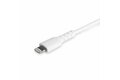 folie 3 von 4, vergrößern, 2m usb-c auf lightning-kabel - hochbelastbare, robuste aramidfaser - lade-/synchronisationskabel - apple mfi-zertifiziert ipad/iphone 12 - weiß (rusbcltmm2mw)