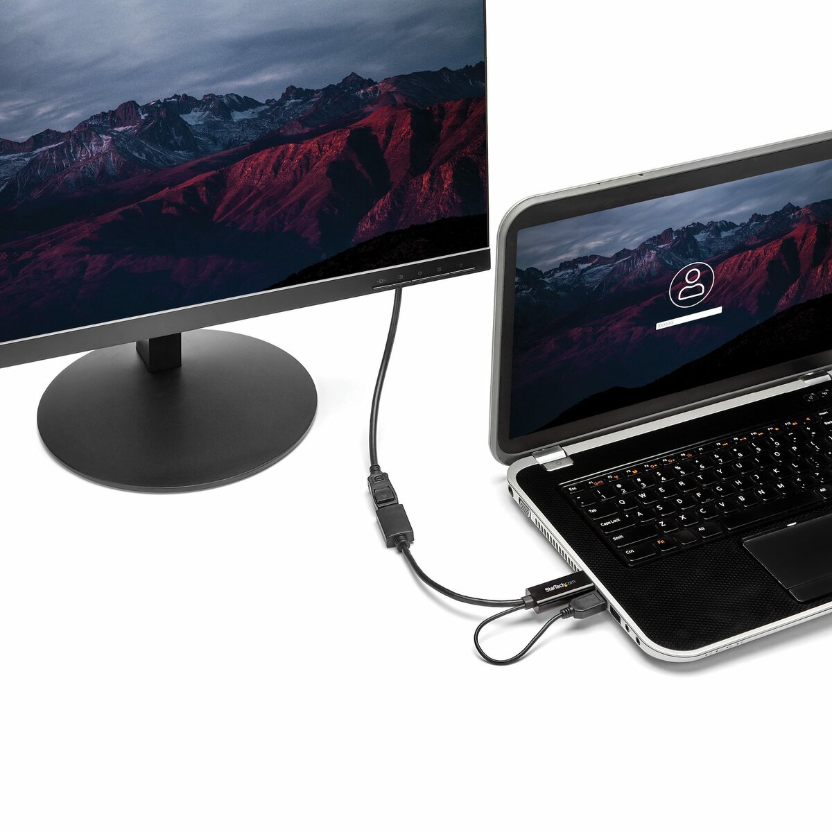 folie 2 von 6, vergrößern, hdmi auf displayport adapter - hdmi auf displayport konverter mit usb power - 4k (hd2dp)