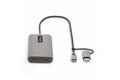 folie 3 von 7, vergrößern, usb-c multiport adapter mit usb-c zu usb-a dongle, usb c docking station 2x hdmi (4k30hz/1080p60hz), 3x usb-a 5gbps, mini dock, laptop dockingstation, 40cm kabel (167b-usbc-multiport)