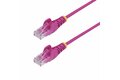 folie 1 von 5, vergrößern, 3m rosa dünnes cat6-ethernet-kabel, snagless, lszh