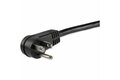 slide 2 of 5, zoom in, 1ft (0.3m) power extension cord, right angle nema 5-15p to nema 5-15r, 13a 125v, 16awg, black computer power extension cord, ac outlet extension cable - ul listed (pac101r1)
