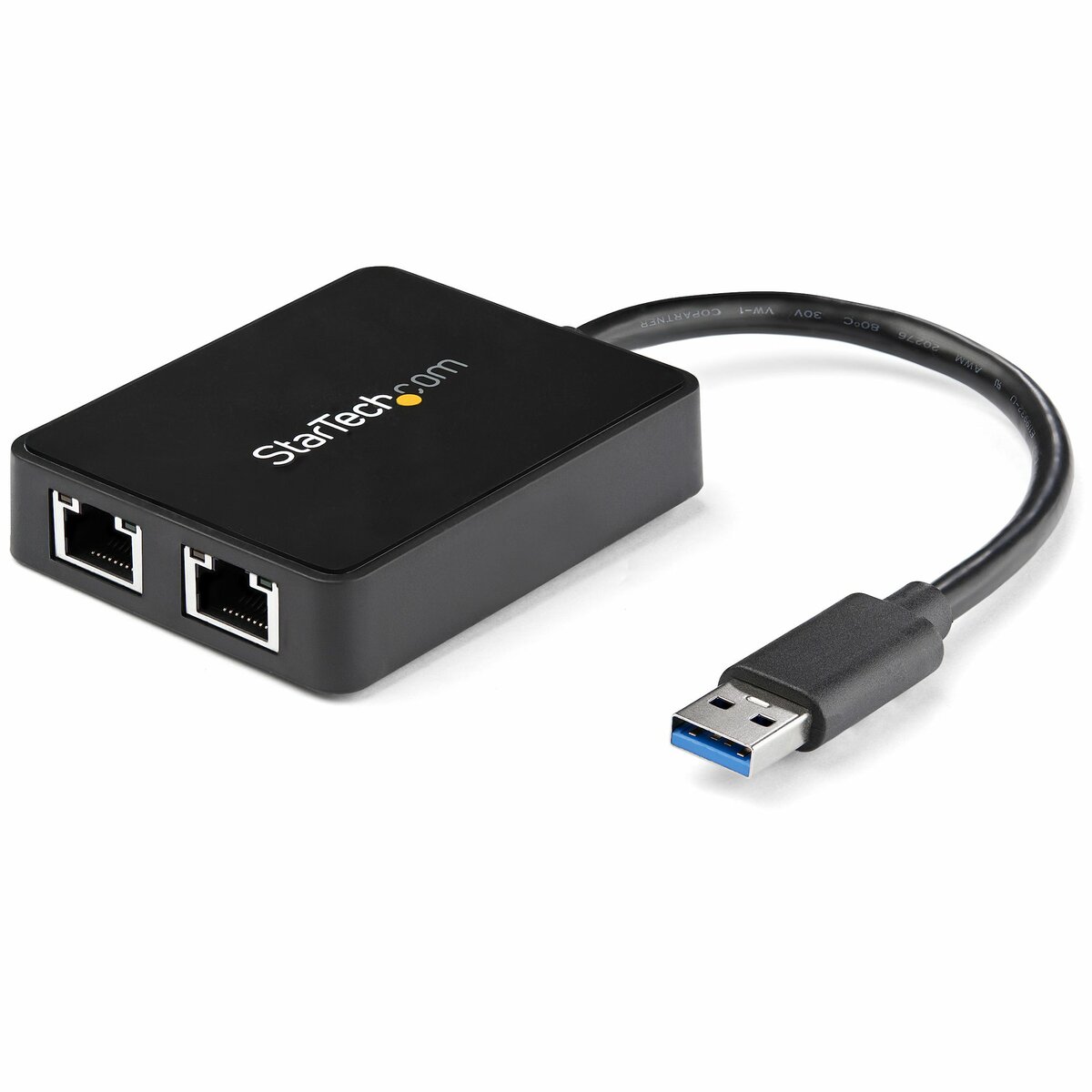 Product  StarTech.com Adattatore USB 3.0 a doppia porta RJ45 con porta USB  integrata - Scheda di rete esterna NIC LAN USB a Gigabit (USB32000SPT) -  Adattatore di rete - USB 3.0 - 2 porte