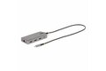 folie 1 von 9, vergrößern, usb-c multiport adapter, 3 monitor laptop dockingstation 2x 4k 60hz + 1x 4k 30hz hdmi & displayport, 3x usb-a, 100w pd, gbe, reisedock, tb3/tb4 dock, win & chromeos (117b-usbc-multiport)