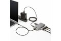 folie 8 von 9, vergrößern, usb-c multiport adapter, 3 monitor laptop dockingstation 2x 4k 60hz + 1x 4k 30hz hdmi & displayport, 3x usb-a, 100w pd, gbe, reisedock, tb3/tb4 dock, win & chromeos (117b-usbc-multiport)