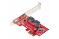 folie 2 von 7, vergrößern, pcie sata controller karte - 2 port sata 3 erweiterungskarte/kontroller - 6gbit/s - voll/halb profil blende - pci express festplatten/ssd kontroller/adapter (2p6g-pcie-sata-card)