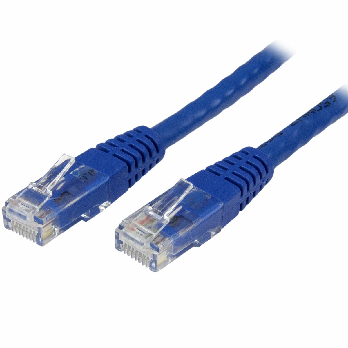 StarTech.com 15ft CAT6 Ethernet Cable - 10 Gigabit Snagless RJ45 650MHz  100W PoE Patch Cord - CAT 6 10GbE UTP Network Cable w/Strain Relief - Black  - Fluke Tested/Wiring is UL Certified/TIA 
