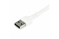 folie 3 von 5, vergrößern, 1m usb-a auf usb-c ladekabel - dauerhaftes usb 2.0 auf usb typ-c datenübertragungs- und schnellladekabel - robuster tpe-mantel aramidfaser, m/m, 3a - weiß (rusb2ac1mw)