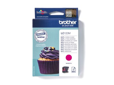 LC123M - Cartouche d'encre Brother originale – Magenta