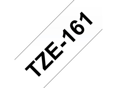 Original Brother TZe161 tape – sort på klar, 36 mm bred