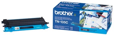 Original Brother TN135C stor toner – cyan