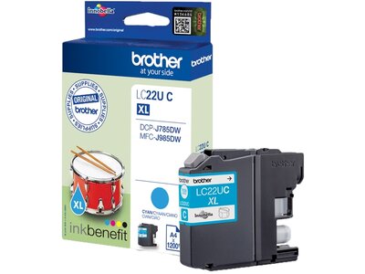 Brother LC-22UC XL-Tintenpatrone – Cyan