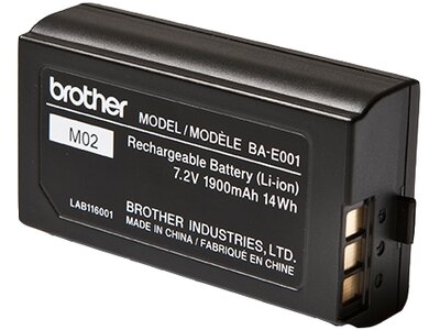 Det originale BAE001 P-touch genopladeligt Li-ion batteri fra Brother
