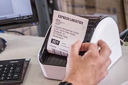 Labelprinter til brede fragt-/stregkodelabels
