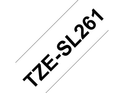 TZe-SL261- sort tekst på hvid baggrund