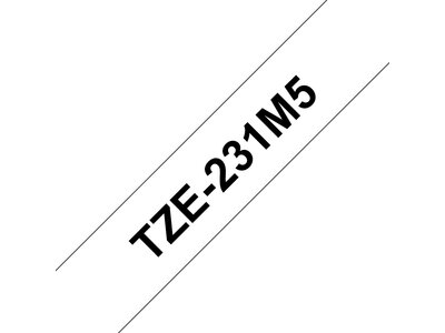 TZe-231M5 - sort på hvid