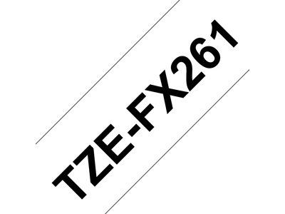 TZeFX261 – sort på hvid, 36 mm bred