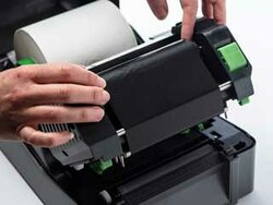 High capacity thermal transfer print ribbons in various materials depending on application