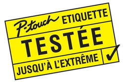 Étiquette P-touch Testée jusqu'à l'Extrême
